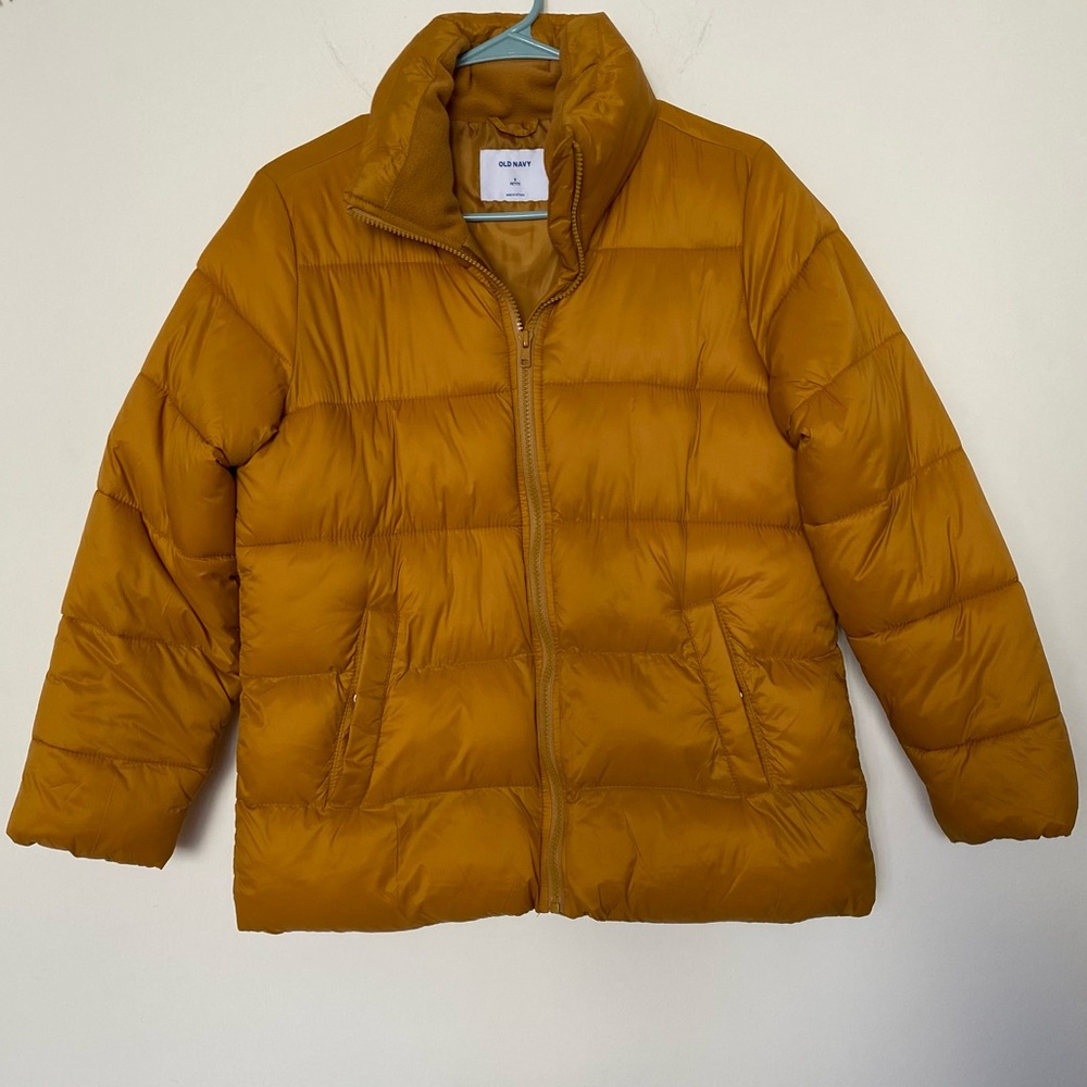 ❤️ NWOT Old Navy Women’s Gold Puffer Jacket - Small Petite